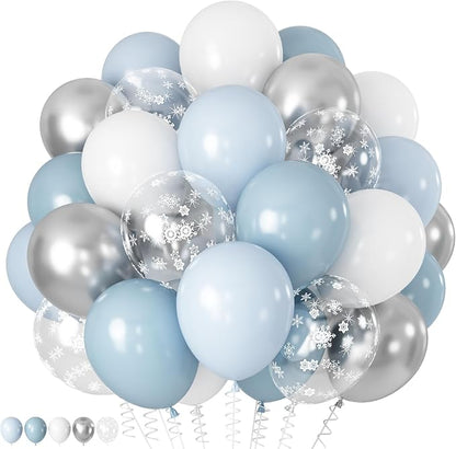 Blue Winter Wonderland Balloons by Froova
