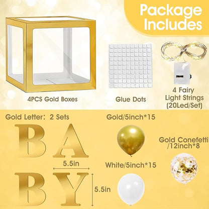 Ledido Baby Boxes with Letters for Baby Shower Decorations - Image 3
