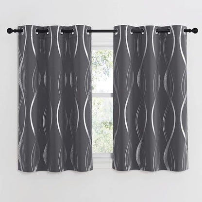 NICETOWN Bedroom Small Blackout Curtain Panels, 42 by 48 Inch, Window Treatment - Image 2
