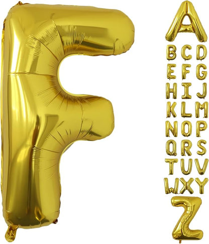 Letter Balloons Gold Party Balloon by United-UnicornsParty