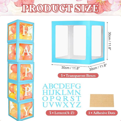 uxcell 6 Pcs Party Balloon Boxes, Transparent Balloon Boxes - Image 2