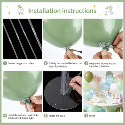 12 Sets One Silly Goose 1st Birthday Decoration Goose Balloon Stand Kit Baby - Image 3