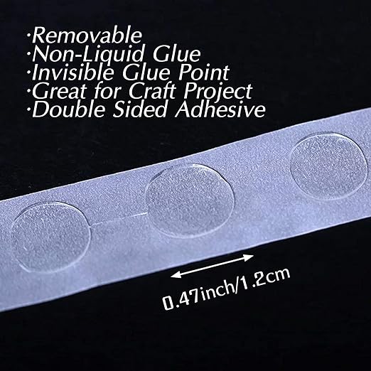 ALLFUN 1000 Pieces Glue Point Dots Double Sided Adhesive - Image 2