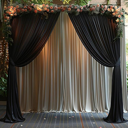 40x10ft Wrinkle-Free Black Backdrop Curtain - Image 7