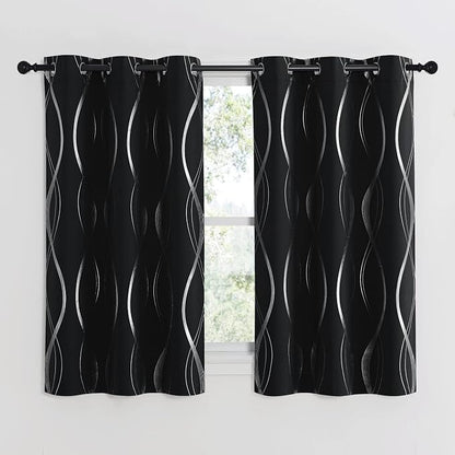 NICETOWN Black Out Curtains 54 inches Long - Image 2