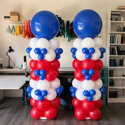 Lukiituke Red White and Blue Balloons, Birthday Decorations - Image 7