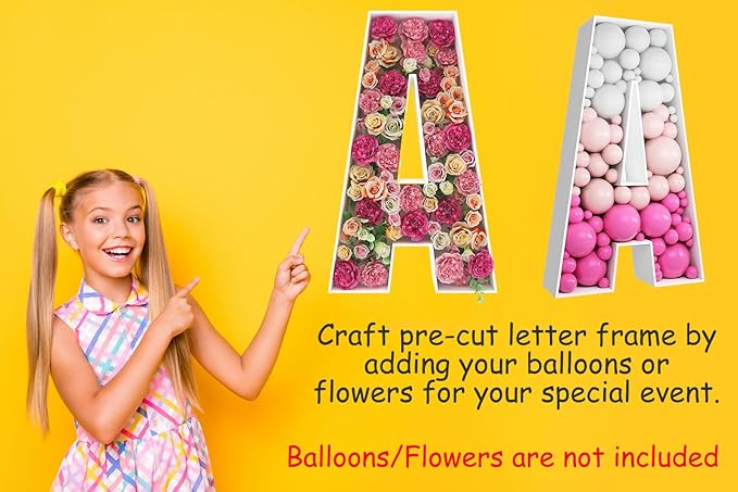 2FT Letter G Mosaic Balloon Frame Letter DIY Fillable Letters Kit - Image 5
