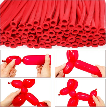 LXZFCRG 260 Balloons Red Long Balloon - Image 3
