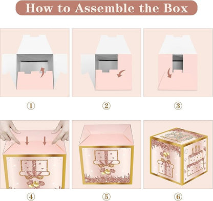 Guiruiy 3Pcs 80th Birthday Decorations Balloon Gift Boxes - Image 6