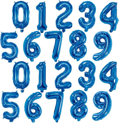 20 Pieces Foil Mylar Number Balloons 0 to 9 Set by YPSelected