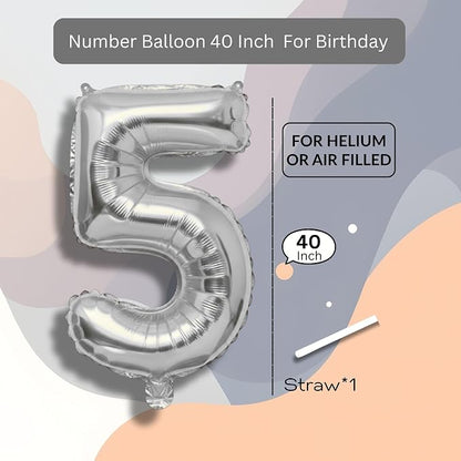 Black Number 0 to 9 Mylar Balloon 40 Inch - Image 7