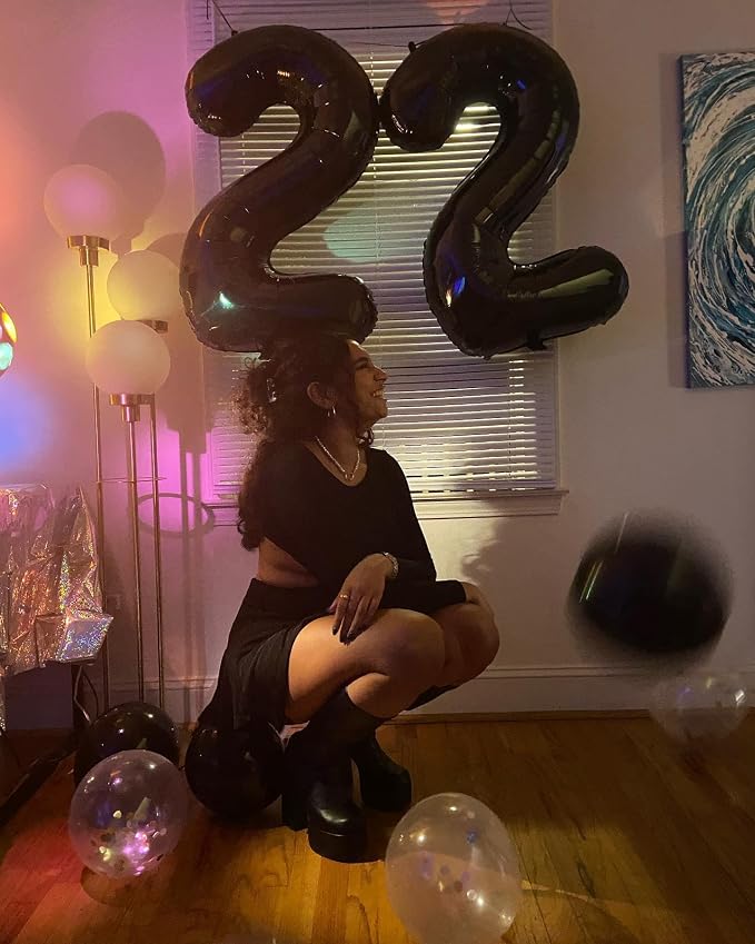 Black Number 20 Balloon 40 Inch - Image 7
