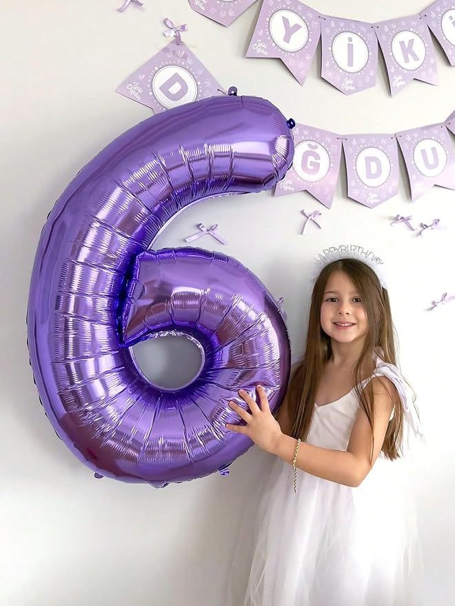 Numbers 15 Balloon 40Inch Purple Balloons - Image 4