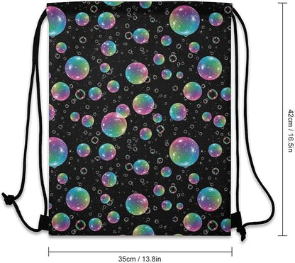 Yoga Drawstring Bag Gym Sackpack String Backpack Waterproof - Image 3