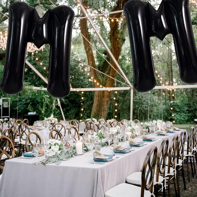 TONIFUL 40 Inch Large Black M Letter Balloon - Image 4