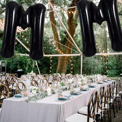 TONIFUL 40 Inch Large Black M Letter Balloon - Image 4