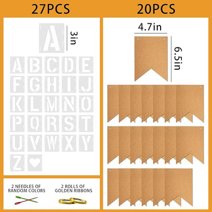 20 PCS DIY Custom Banner Set - Image 2