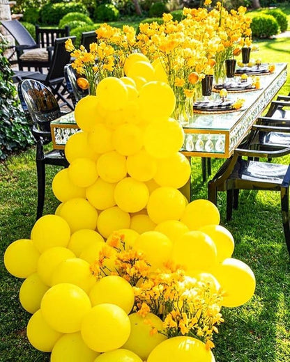 KBZVNAF Yellow Balloons Latex Party Balloon - Image 4