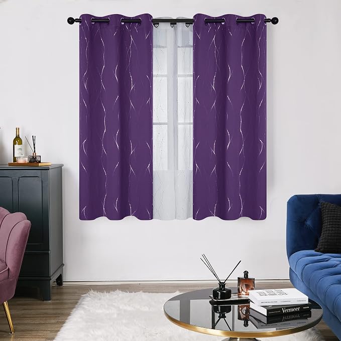 Deconovo Living Room Curtains 45 Inches Long, Thermal Insulated, Room Darkening by Unknown