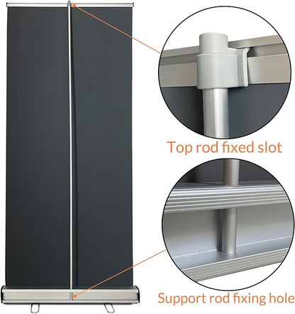 Custom Retractable Banner，with Heavy Duty Frame and Travel case ，Anti-curl - Image 2