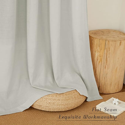 NICETOWN Linen Curtains 96 inches Long - Image 7