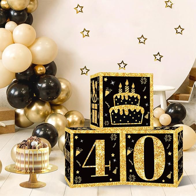 DataMoon 40th Birthday Decorations Boxes - Image 2