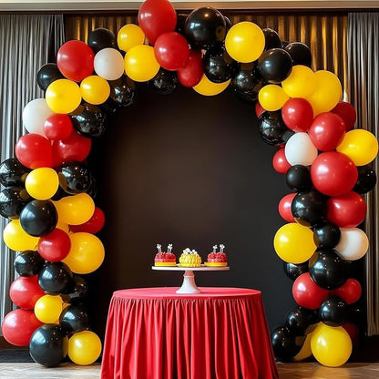 RUBFAC Yellow Balloons Different Sizes Light Yellow Balloon Arch Kit 154pcs | - Image 6