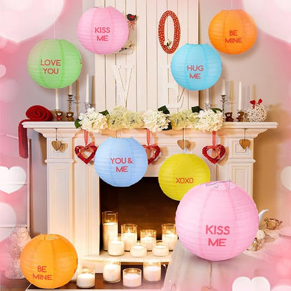 12 Pcs 10 Inch Hanging Paper Lanterns Party Decorations Pastel Classroom Decor - Image 6