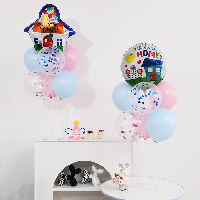 Welcome Home Balloons Table Centerpiece Stand Kit 2 Sets - Image 2