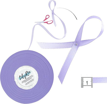 Light Purple Ribbon 1/4 Inches 36 Yards Satin Roll Perfect - Image 4