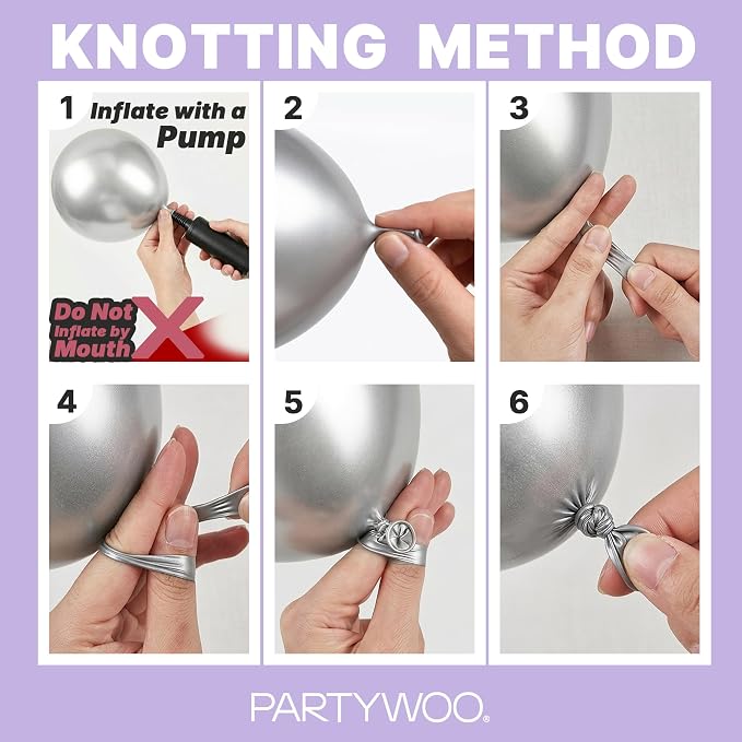 PartyWoo Lavender Balloons 120pcs Light Pastel Purple Lilac Color | 18 12 10 5 - Image 7