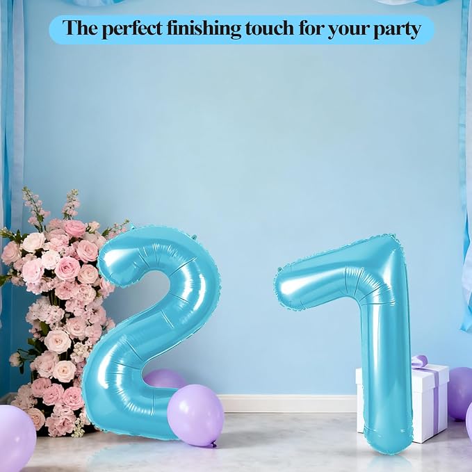Number 40 Balloons for 40th Birthday Party Decorations, 0-100 Large No.40 - Image 5
