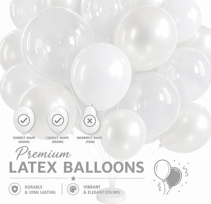 Pearl white Balloon Column Kit Set of 2 - Image 5
