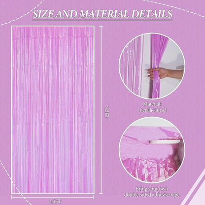 DECOCKRAT 3 Pack Foil Fringe Backdrop - Image 2