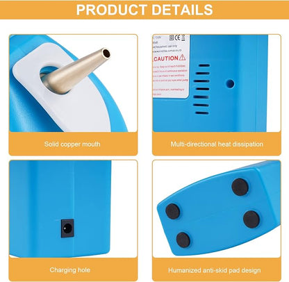 Electric Balloon Inflator Rechargeable, 2 Nozzles, - Image 4