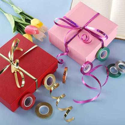 45 Roll Curling Ribbon for Gift Wrapping Shiny Ribbons Metallic Balloon Ribbon - Image 4