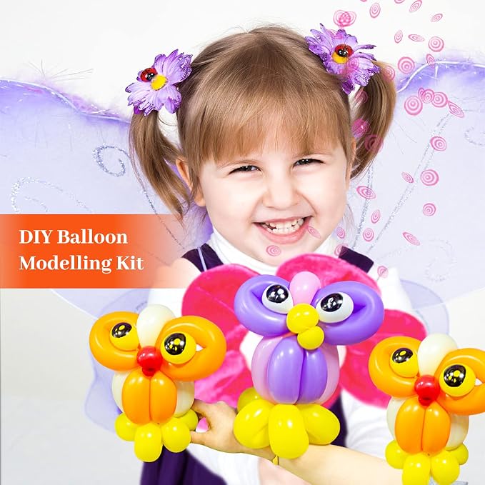 Long Orange Balloons Kit for Kids Party Decor - Image 5
