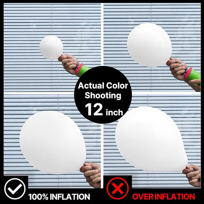 PartyWoo White Balloons 50pcs Small Mini Latex Matte Balloons 5 Inch | Wedding - Image 5