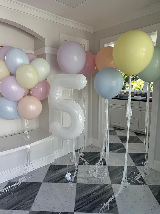 Number Balloons White 3 Balloon 40 inch - Image 4