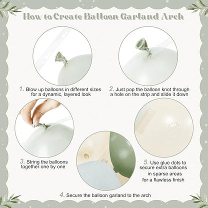 Blue and Green Balloon Arch Kit - Image 6