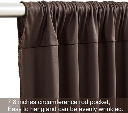 8 Panels Brown Backdrop Curtains - Image 7