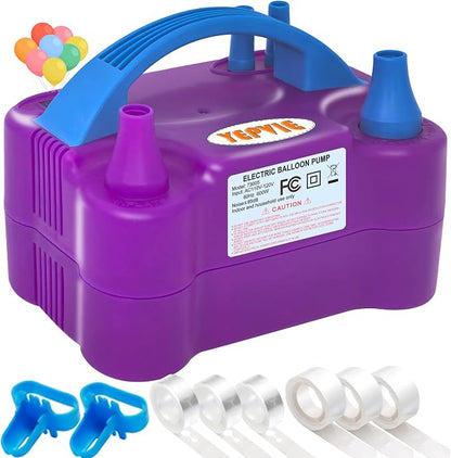 Electric Balloon Pump, Portable 2 Modes Balloon Blower Machine by YEPVIE