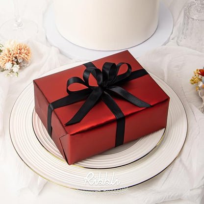 Ribbli Double Faced Black Satin Ribbon, 1/2” x Continuous 25 Yards, Use - Image 4