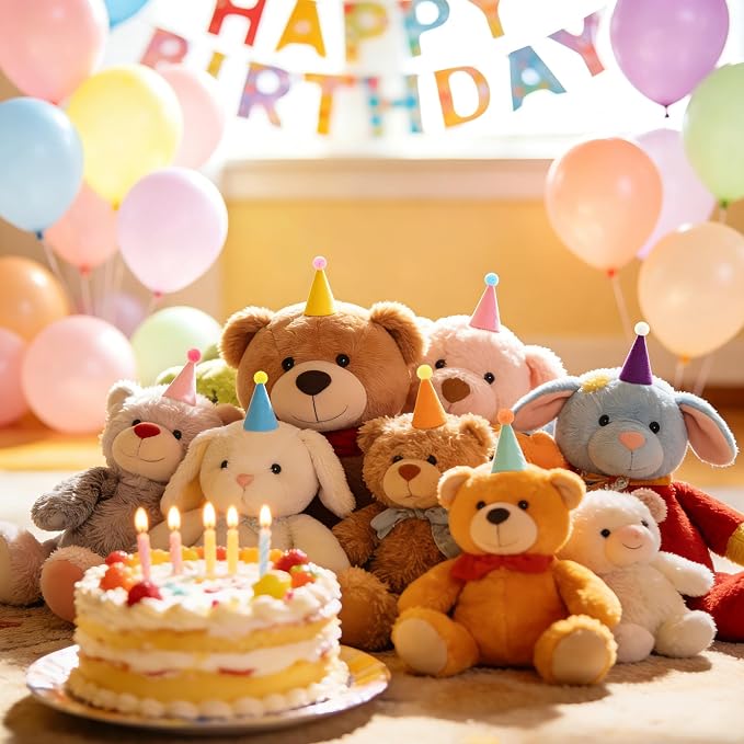 CANREVEL Mini Party Hats for Stuffed Animals Headwear, Birthday Hats - Image 5