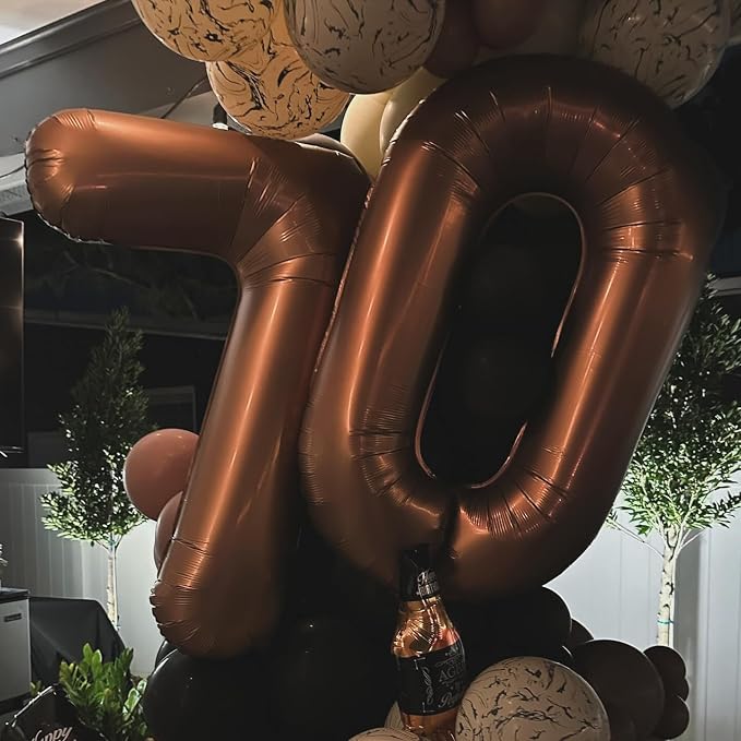 Coffee Brown Number 6 Balloon 40 Inch - Image 7