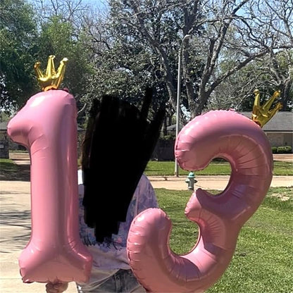 40 Inch Number 9 Balloons, Self Inflating Balloons - Image 7