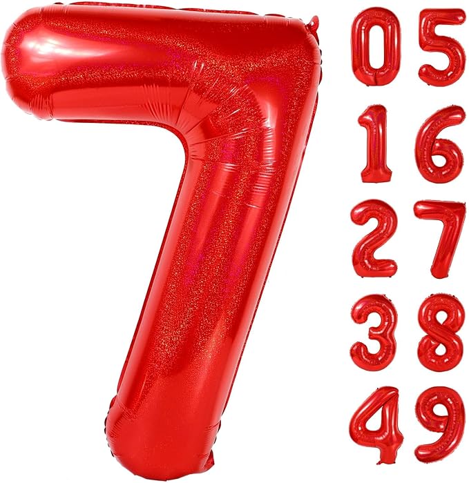 Laser Red 7 Balloon by IWERP