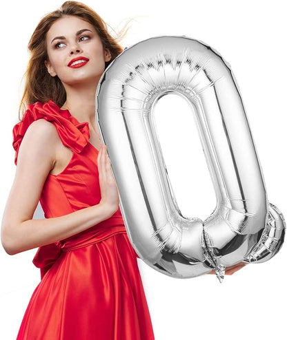 Single Aluminum Hanging Foil Film Silver Letter Balloons F 40 Inch | - Image 4