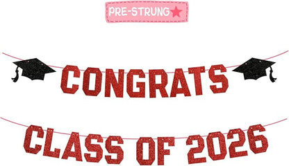 Pre-Strung Congrats Banner for Graduation by Unknown