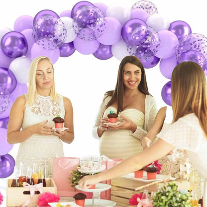 Patimate Lavender Purple Balloons Set - Image 6